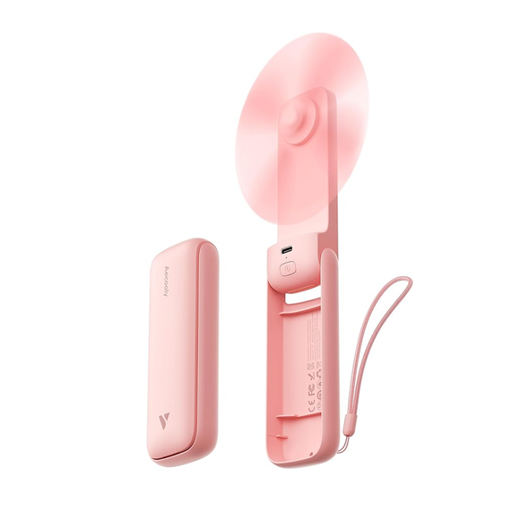 Aecooly Pocket 01 (2000 mAh) - Foldable handheld Fan - Pink