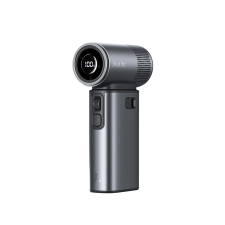 Jisulife 9000mAh handheld Fan Ultra2 With Led Smart Digital Display - Dark Grey