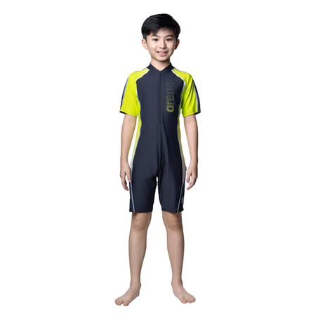 Junior 1PC S/S UV Half Suit - AUV25306