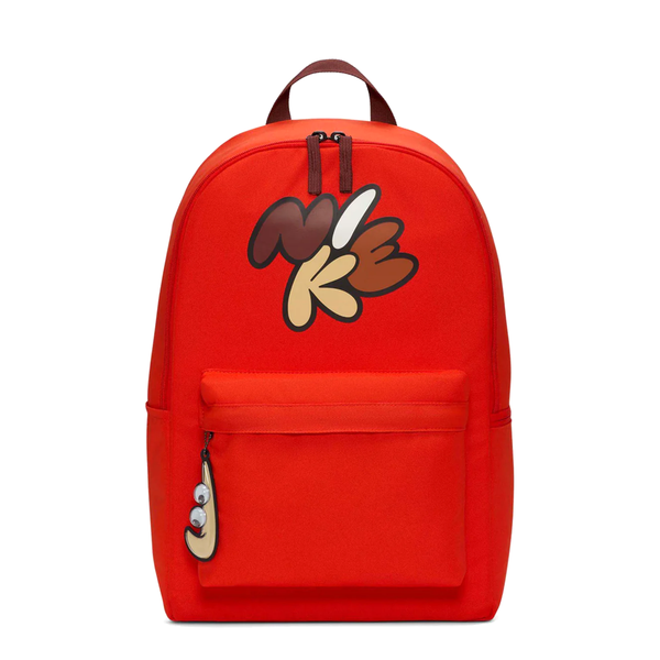 nike textured backpack with signature branding