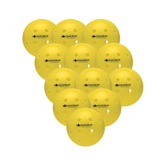 Official Pickleball Ball 12PCS - Yellow