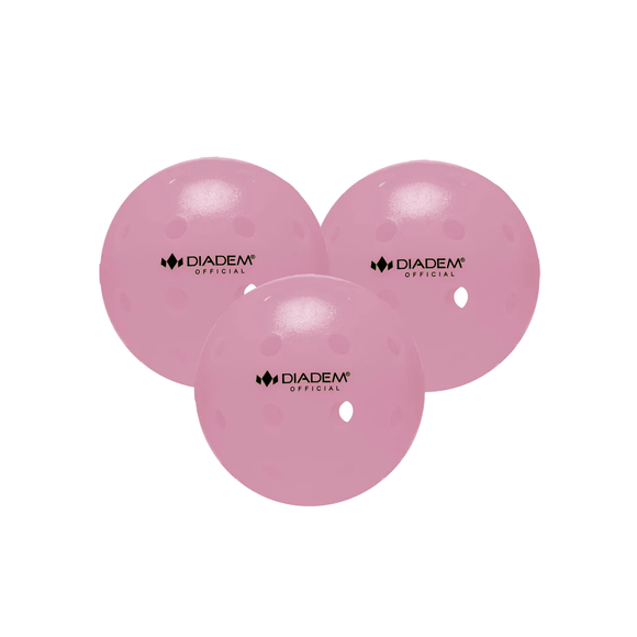 Official Pickleball Ball 3Pcs - Pink