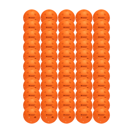 Official Indoor Pickleball Ball 50PCS - Orange