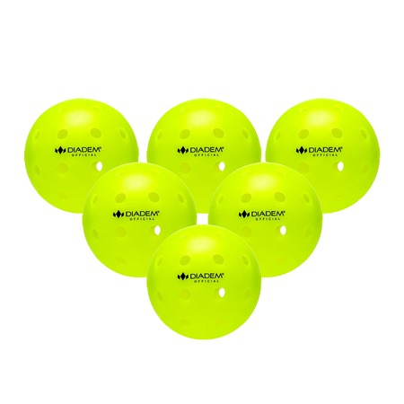 Official Pickleball Ball 6PCS - Neon - Dynamic Sports