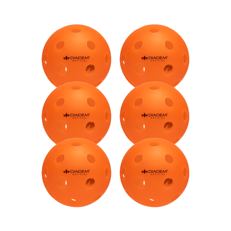 Official Pickleball Ball 6PCS - Orange