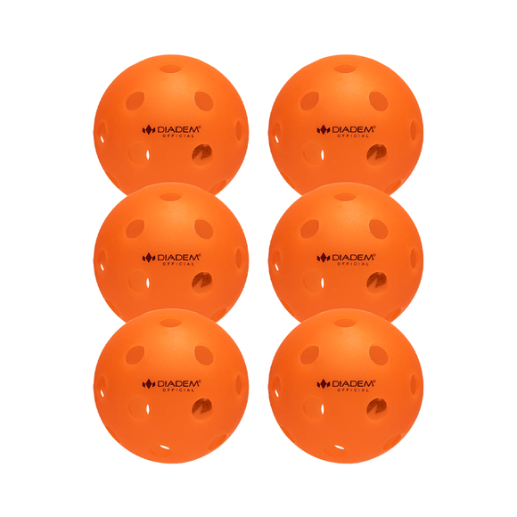 Official Pickleball Ball 6PCS - Orange