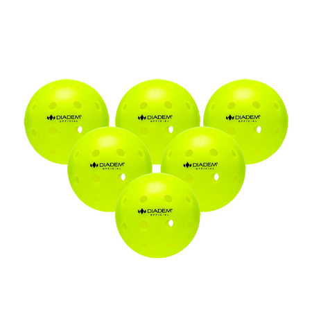 Official Pickleball Ball 6PCS - Yellow