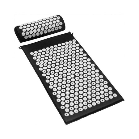 Muscle Release Acupressure Recovery Mat & Pillow Set - Black