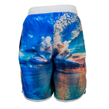 Adults Printed Beach Shorts 19" M - ABS24551