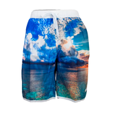 Adults Printed Beach Shorts 19" M - ABS24551