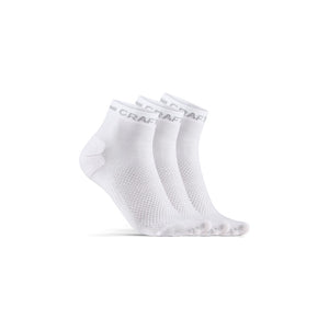 CRAFT CORE Dry Mid Sock 3-Pack - White