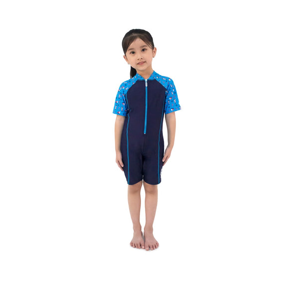 Junior 1PC UV S/S Half Swimsuit - AUV23307