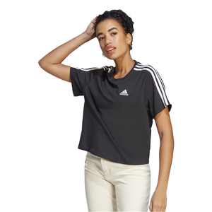Adidas Essentials 3-Stripes Single Jersey Crop Tee W - HR4913
