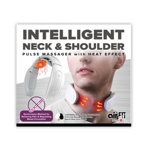 AirFit Medi Intelligent Neck & Shoulder Pulse Massager With Heat Effect - White