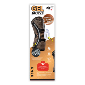 AirFit Medi Knee Gel Active Pressure Support - Black