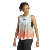 X Marimekko Run Icons 3 Bar Logo Tank Top W - HR8191