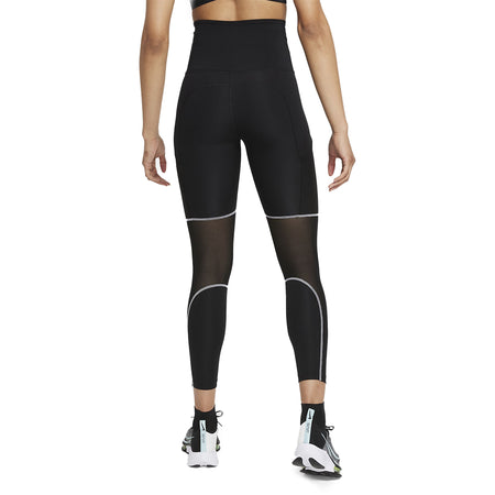Nike Air Dri-FIT Women's Fold-Over Waist 7/8 Running Leggings - DD4053-010